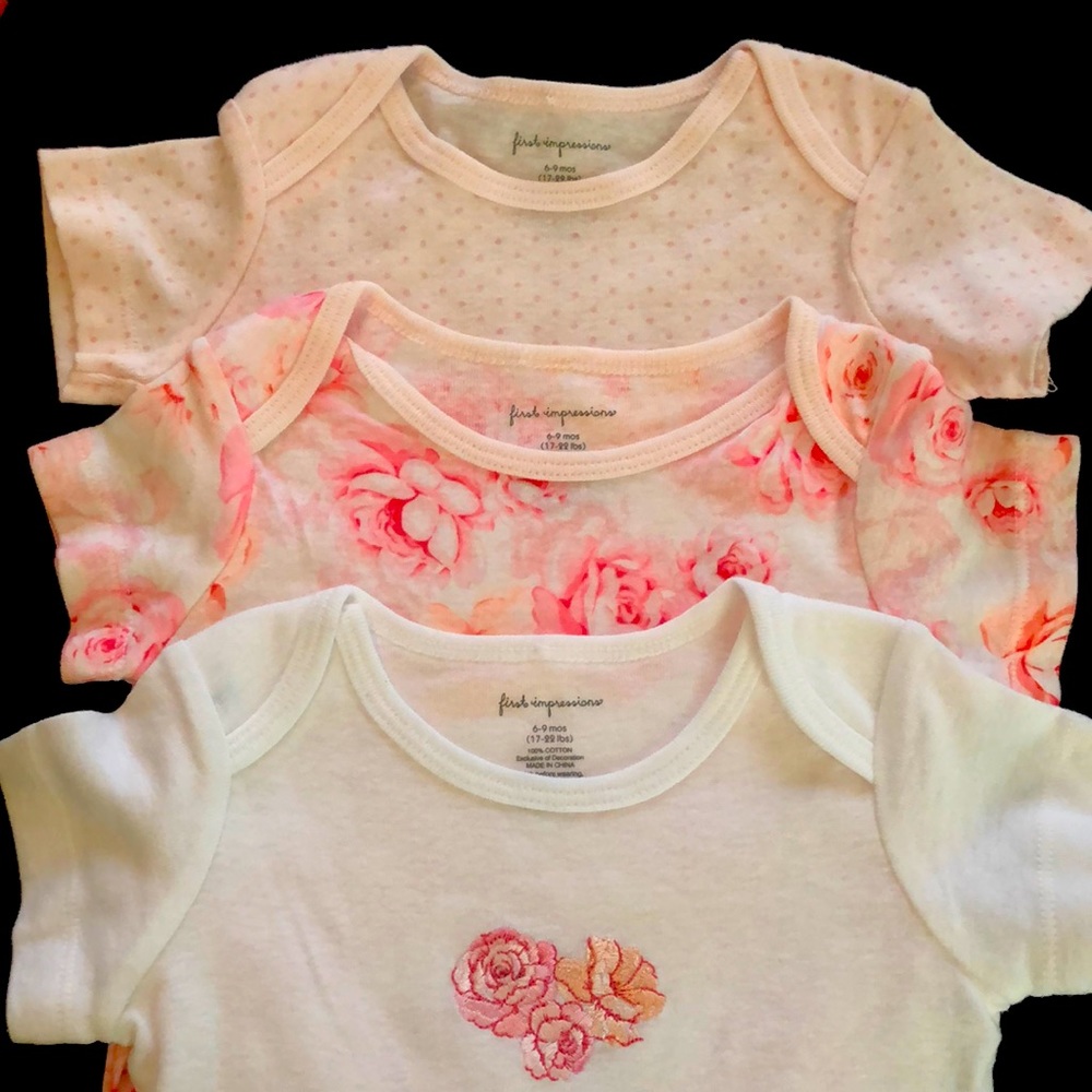 First Impressions Baby Onesies (3)